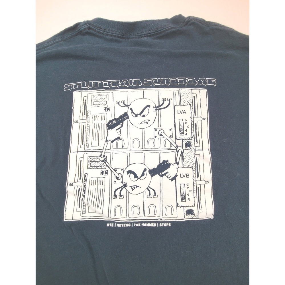 Split Brain Syndrom Graphic T-Shirt Black Men's L Gildan Ultra‎ Cotton